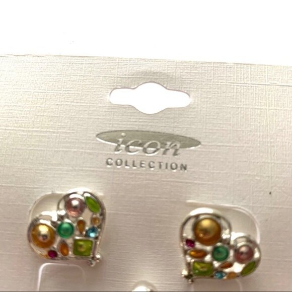 NWT Costume Jewels Earring Bundle & Pendant Stones - Picture 5 of 6